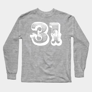 Number 31 | by PlayWork Long Sleeve T-Shirt